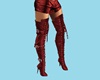 Chloe Ltr Thighboots Red
