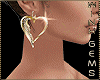 Chained Heart Earrings
