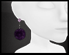 Purple Pom Earrings