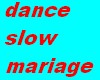 dance slow mariage