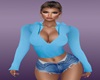 blue hoodie