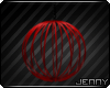 *J Red Ball Cage