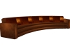 B.F Brown Curved Couch