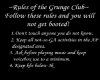 Sun Grunge Club Rules