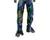 LV LeatherAbstract Pants
