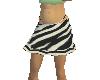 Zebra Miniskirt w/Thong