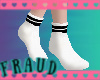 |F| socks white & blk