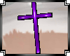 N*PVCPurpleCrossNecklace