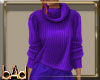 Purple Cowl Sweater