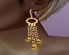 Retro yellow earrings