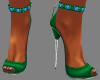 Green Cherri Heels