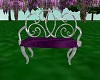 Purple Wedding Bench