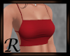 Strappy Crop Red