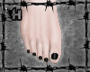 |H| Feet+Black Nails M