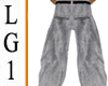 LG1 Gray Baggy Suit Pant