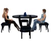 Blue Accent Table/Seats