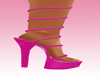 Pink strappy heels ROH