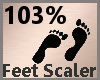Feet Scale 103% F