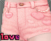 heart fluff femboy short