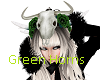 Green rose horns