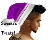 santa hat purple black h