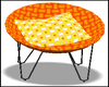 Orange Rattan Chair