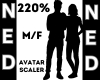 Avatar Scaler 220% M/F