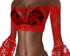 GiAnn-Red Lace Top
