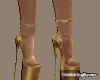 Gold classy high heels