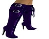 Spiked Purple Boots