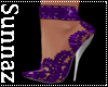 (S1)Lace Heel Purple
