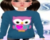 KID BLUE SWEATER OWL