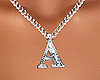 A Letter Necklace Silver