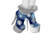 Blue Snowflake Boots