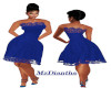 Sleeveless blue dress
