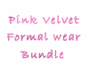 Pink Velvet Formal Wear