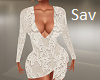 White Brocade Dress RLL