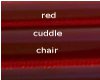 red&black cuddle chair