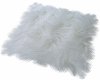 Fur rug white