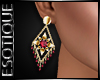 |E! Gold Ruby Earrings
