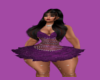 Shiney Purple Dress