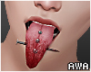 Pierced Tongue Blood. F