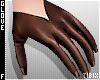 V Gloves Brown