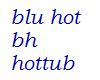 blue and black hot tub