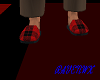 red plaid slippers