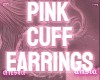 Pink Cuff Earrings