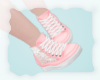 A:  Blush lace sneakers