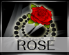 [Bk] Rose Pearl Earrings