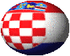 Croatia Flag Spin Globe
