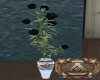 Neon Blue Roses Vase